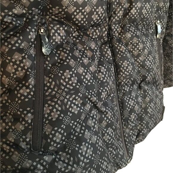 Spyder Boys Hooded Jacket Size 4 Black Patterned Insulated Winter Coat - Picture 8 of 10